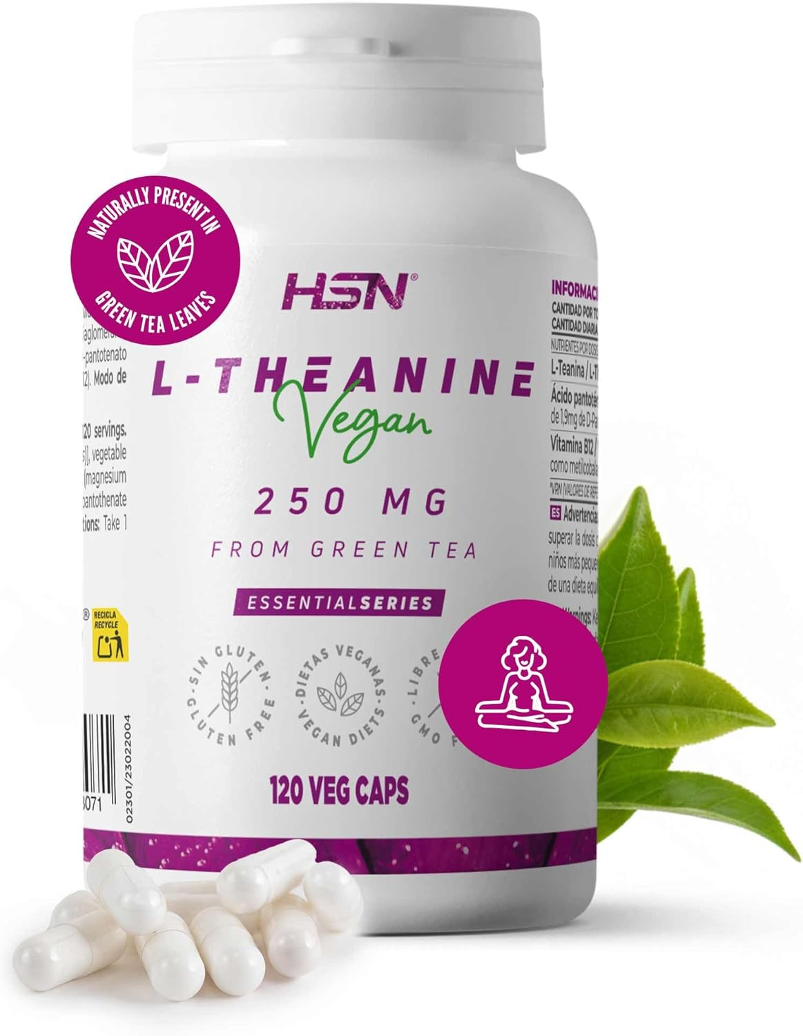 HSN L-Teanina — Calma alerta y ondas alfa
