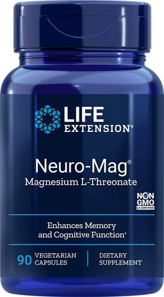 Life Extension Magnesio L-Treonato — Soporte cognitivo y sueño profundo