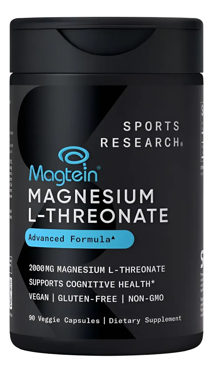 Sports Research Magnesio L-Treonato — Soporte cognitivo y sueño profundo