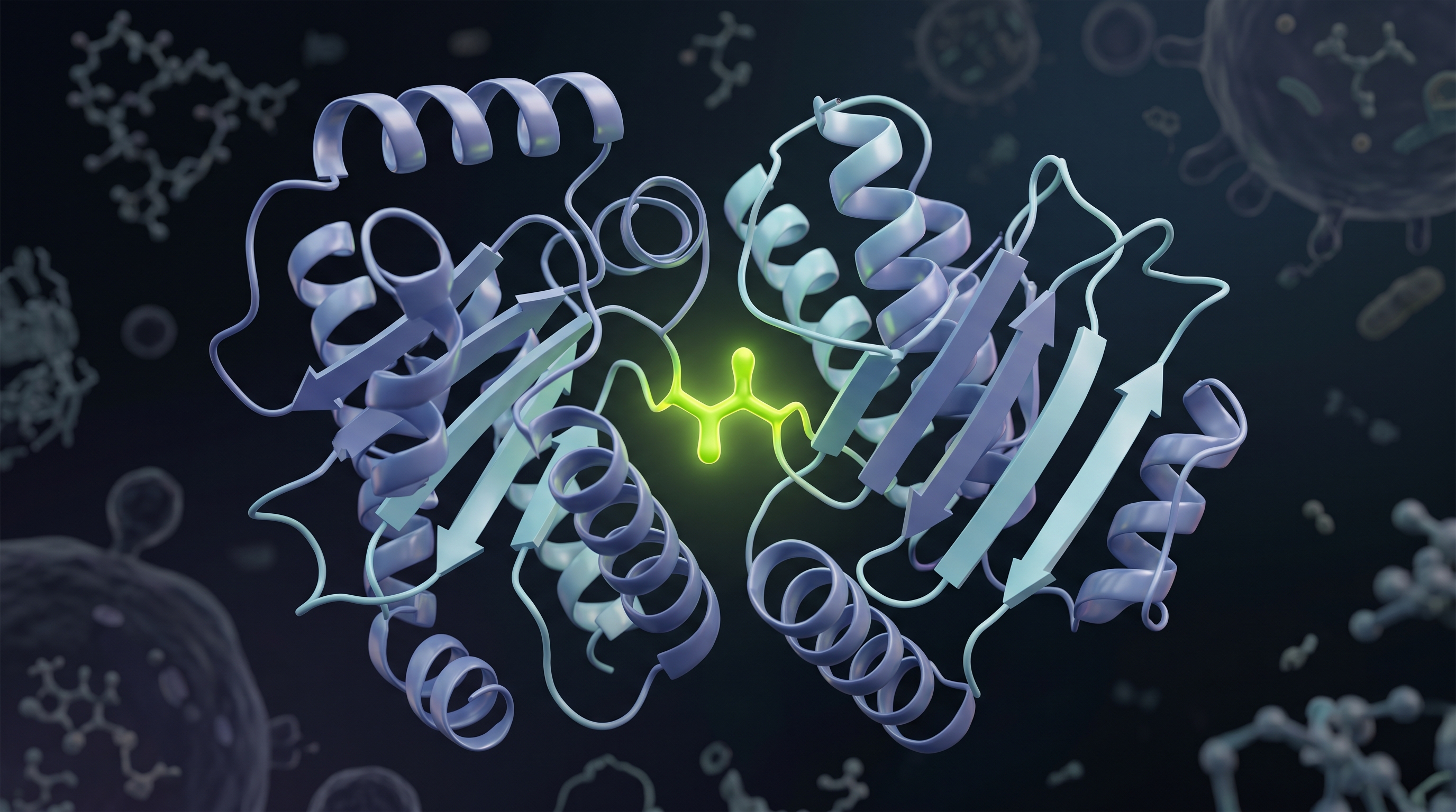 Estructura 3D de VEGF121 mutado del antígeno CIGB-247
