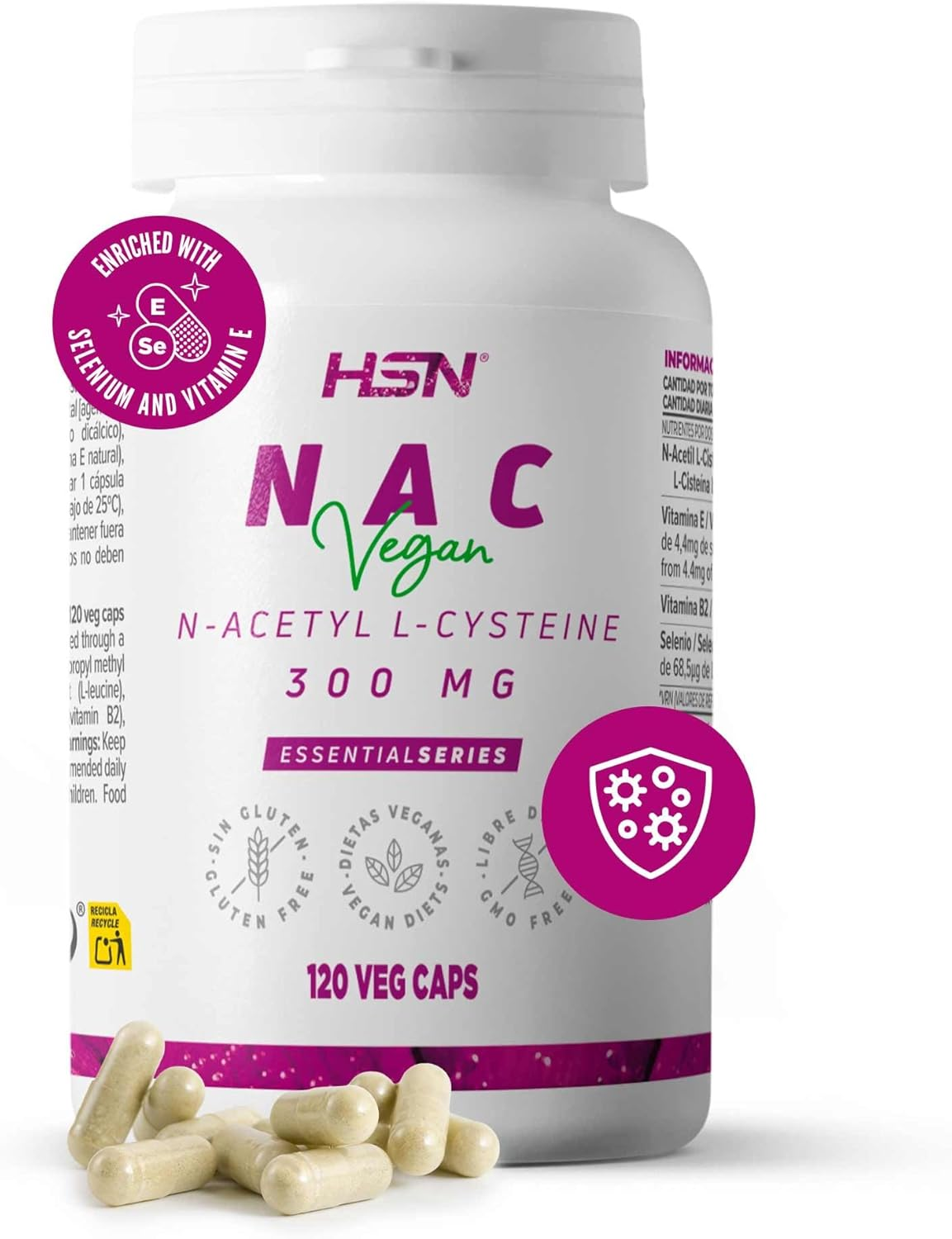 HSN N-Acetil-L-Cisteína (NAC) — Glutatión y detox