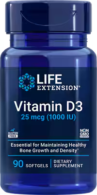 Life Extension Vitamina D — Hormona solar, inmunidad y eje óseo-muscular