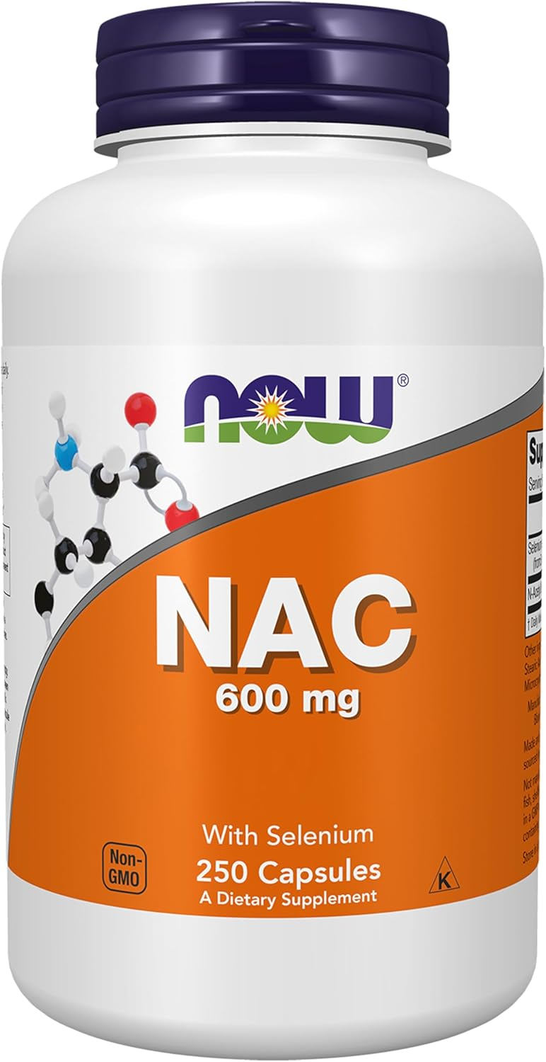 NOW Foods N-Acetil-L-Cisteína (NAC) — Glutatión y detox