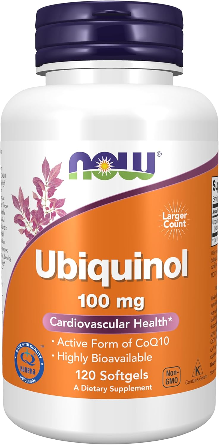NOW Foods Ubiquinol CoQ10 — Mitocondria y cardiovascular