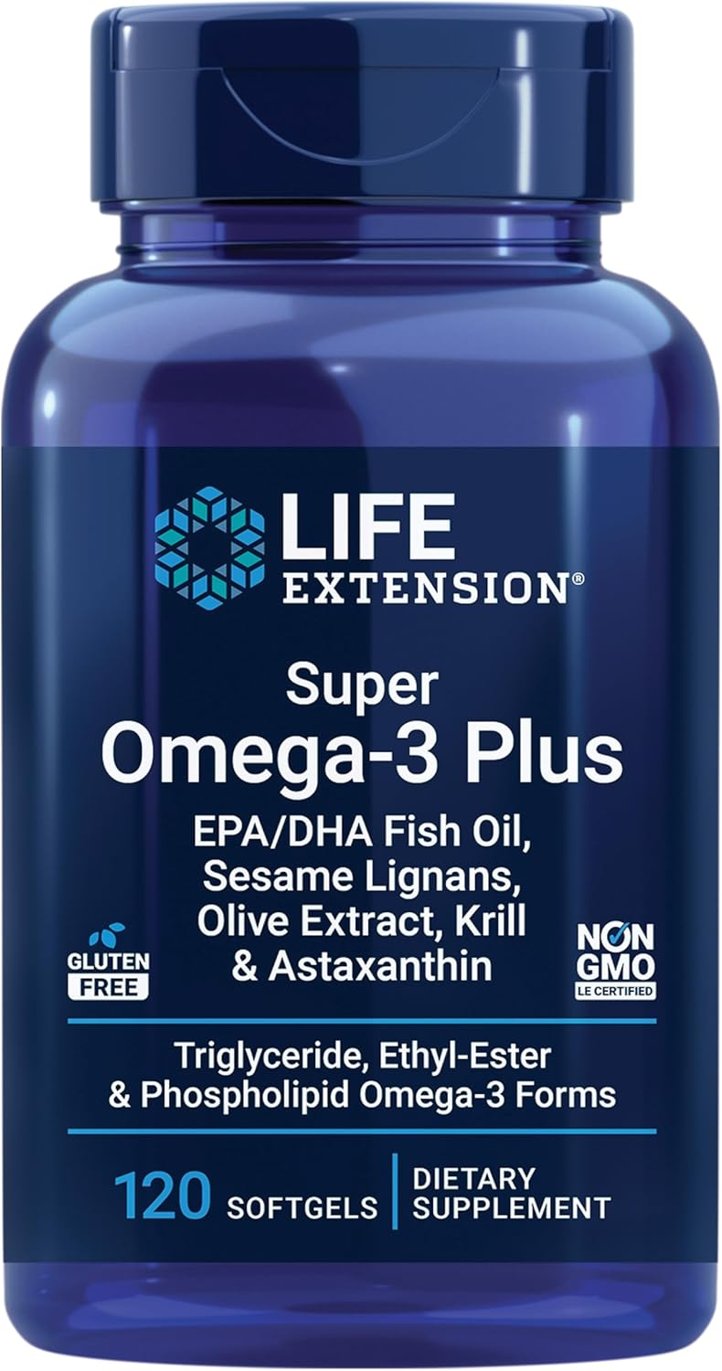 Life Extension Omega-3 EPA/DHA Premium con Lignanos, Krill y Astaxantina