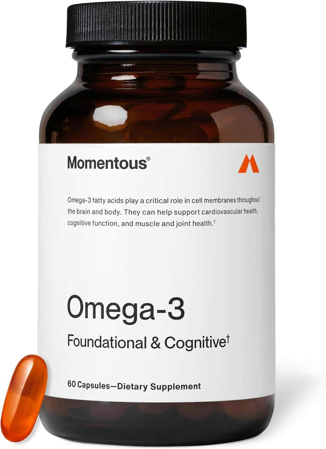 Momentous Omega-3 EPA/DHA Premium con Lignanos, Krill y Astaxantina