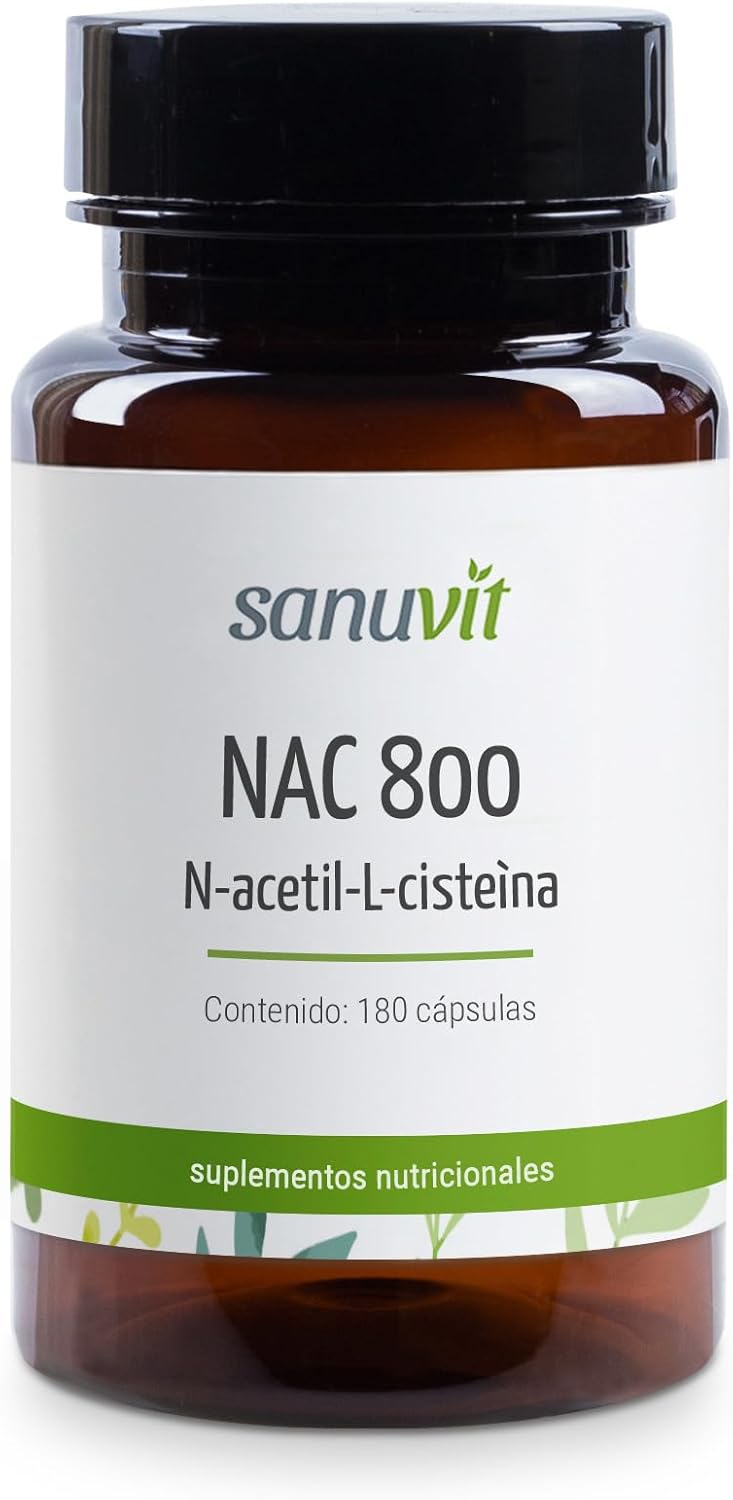 Sanuvit N-Acetil-L-Cisteína (NAC) — Glutatión y detox