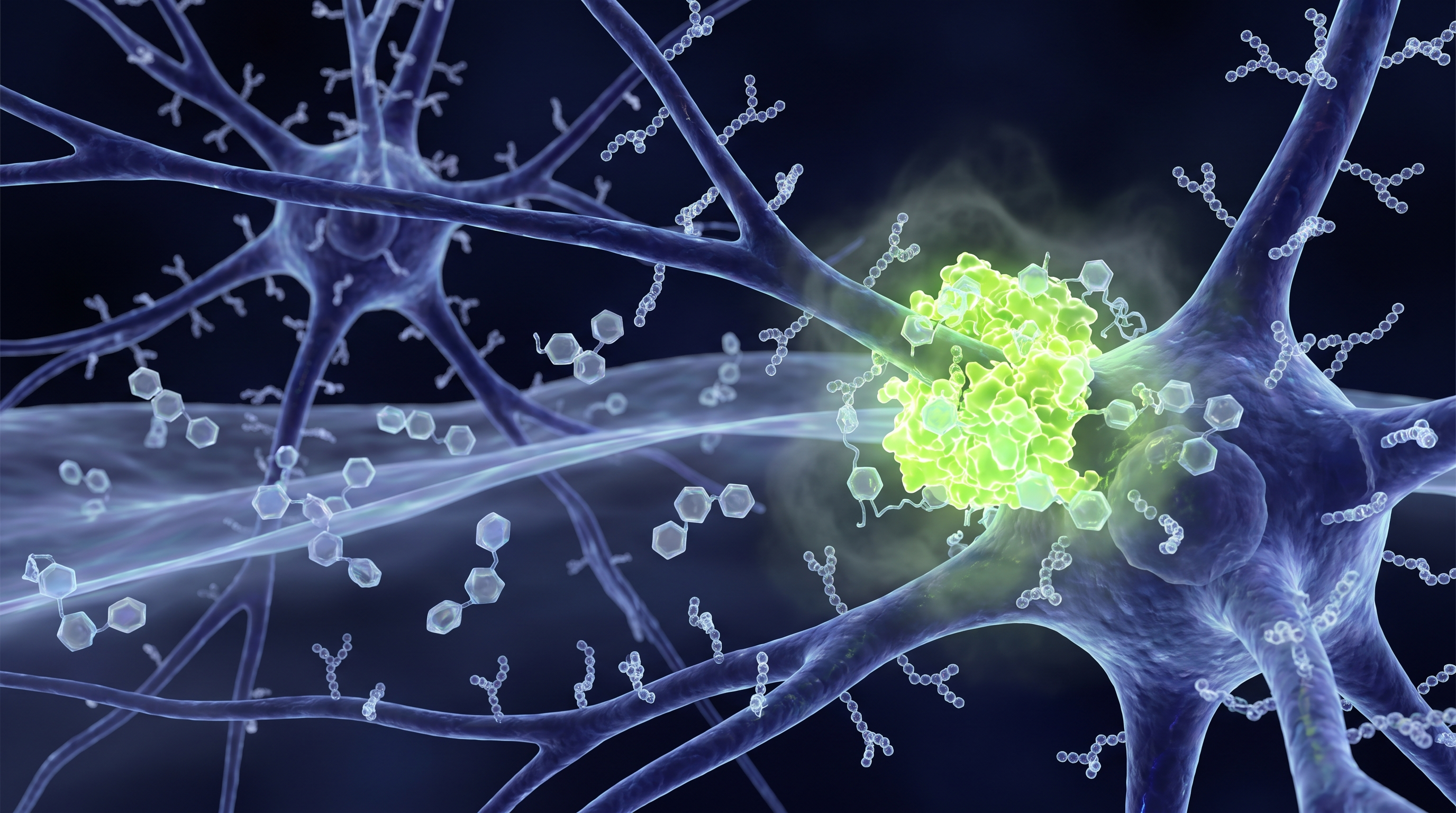 Visualización microscópica de moléculas de azúcar cruzando la barrera hematoencefálica